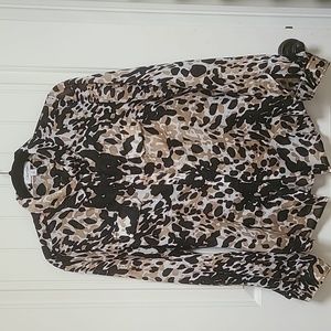 Calvin Klein Leopard Animal Print Shirt